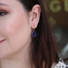 Surface Azurite Earrings