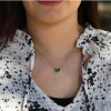 Zambian Emerald 14k Yellow Gold Necklace