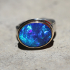 Oval Australian Crystal Opal Ring