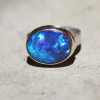 Oval Australian Crystal Opal Ring