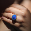 Oval Australian Crystal Opal Ring