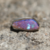 Asymmetrical Opalized Wood Ring
