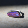 Asymmetrical Opalized Wood Ring