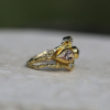 Double Seafire Morganite Diamond Ring