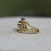 Double Seafire Morganite Diamond Ring
