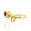 Ruby and Diamond 18k Gold Seafire Ring