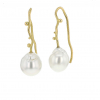 Long South Sea Pearl 18k Gold Earrings