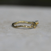 Gold Seafire Band Ring with Diamond