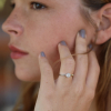 White Gold Pave Diamond Ring
