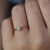 Diamond Solitaire 18k Rose Gold Ring