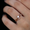 Diamond Solitaire 18k Rose Gold Ring