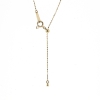 Brilliant Round Diamond Tassle Necklace