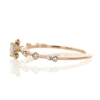 Diamond Snowflake Victorian Rose Gold Ring