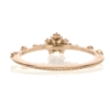 Diamond Snowflake Victorian Rose Gold Ring