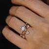 Diamond Snowflake Supreme 18k Rose Gold Ring