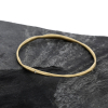 La Desh 10k Gold Bangle Bracelet with Diamonds