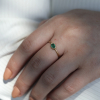 Small Oval Emerald 14k gold Ring