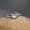 Rainbow Moonstone 14k Gold Ring