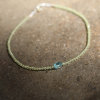 Periodot and Apatite Beaded Bracelet