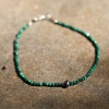 Malachite and Pearl Beaded Bracelet