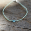 Periodot and Apatite Beaded Bracelet