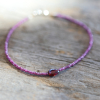 Ruby and Tourmaline Beaded Bracelet