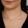 Rainbow Moonstone Gold with Cognac Diamond Necklace