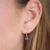 Small Teardop Tanzanite Gold Earrings