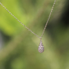 White Gold Diamond Teardrop Necklace