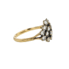 Gold Champagne Diamond Cluster Ring