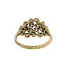 Gold Champagne Diamond Cluster Ring