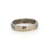 White Gold Wide Diamond Band Ring