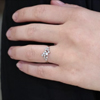 White Gold 12 Diamond Cluster Ring