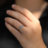 White Gold 12 Diamond Cluster Ring