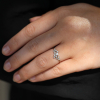 White Gold 12 Diamond Cluster Ring