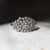 Large White Diamond Cluster Ring