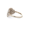 Large White Diamond Cluster Ring