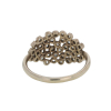 White Diamond Large Cluster 14k White Gold Ring