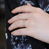 Yellow Gold Band with Brown Diamonds