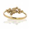 Yellow Gold 12 Brown Diamond Cluster Ring