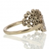 White Diamond Large Cluster 14k White Gold Ring