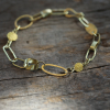 18k and 22k Gold Chain Link Bracelet