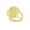 Aquamarine Split Gold Ring