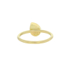Tourmaline Sideways Teardrop Gold Ring