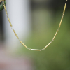 Gold Tube Link Necklace