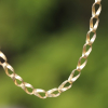 18k Gold Mobius Link Chain Necklace
