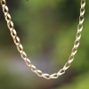 18k Gold Mobius Link Chain Necklace