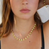 18k Gold Mobius Link Chain Necklace