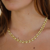 18k Gold Mobius Link Chain Necklace
