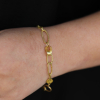 18k and 22k Gold Chain Link Bracelet